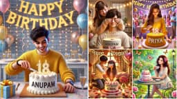 Birthday Name Ai Photo Editing Prompt 2025 | Bing Image Creator