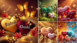Heart-Shaped Couple Name AI Photo Editing Prompts 2025 | Bing Image Creator