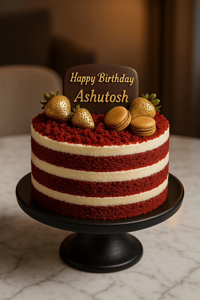 Red velvet birthday cake