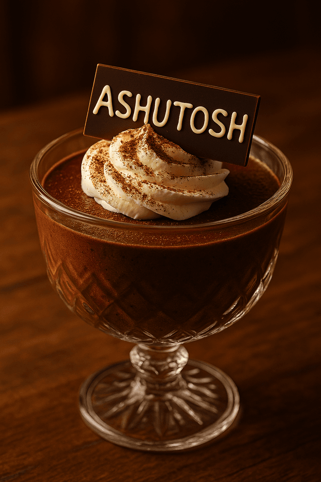 Chocolate mousse dessert