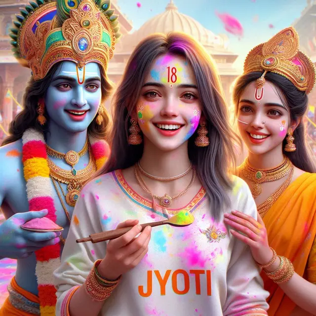 Happy Holi Krishna Ai Photo Generator 